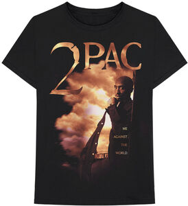 2Pac Me Against The World Black Unisex Short Sleeve T-Shirt Medium
