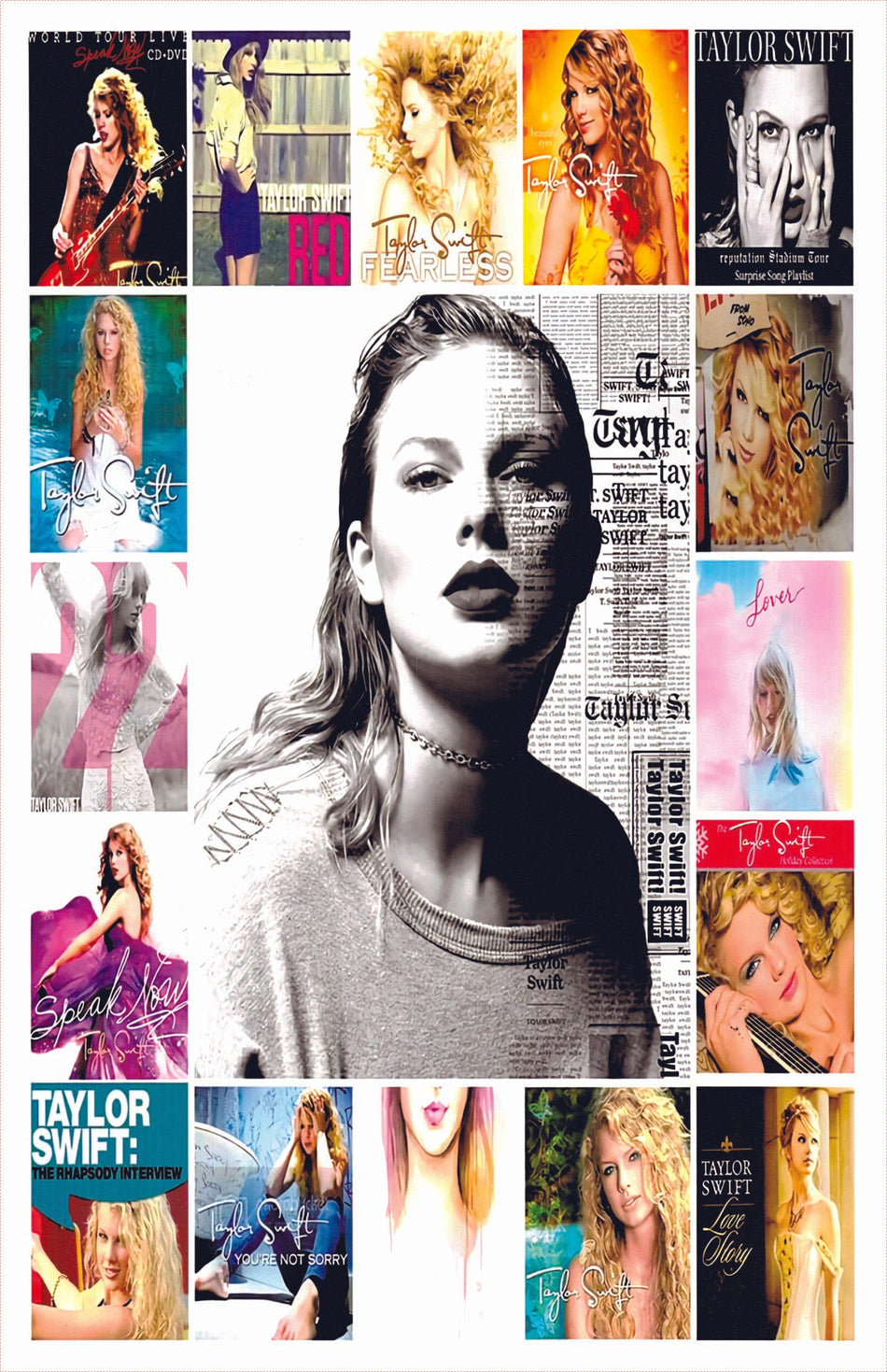 Taylor Swift Collage 1 Poster