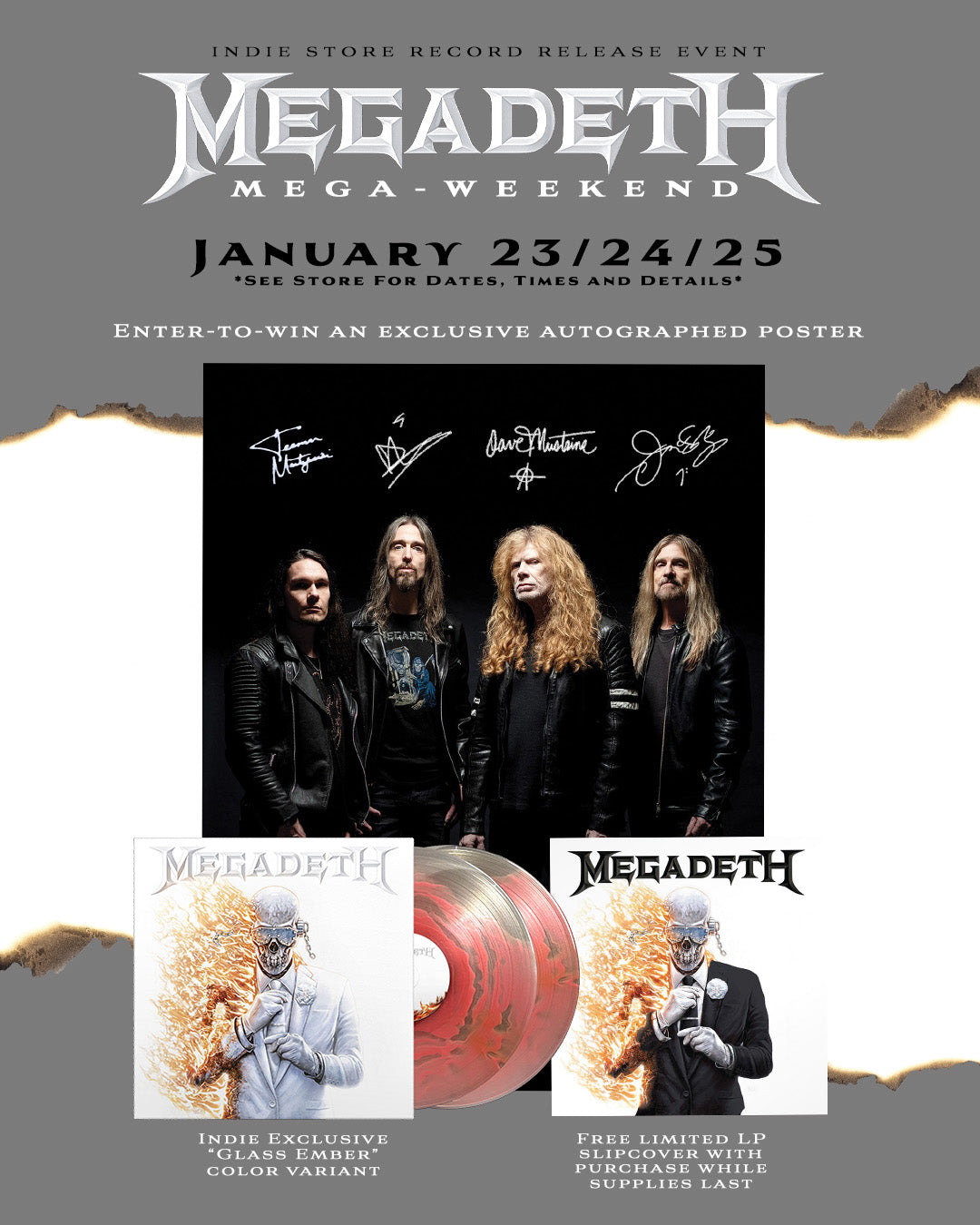 Megadeth "Megadeth" Release Party 1/23-6PM
