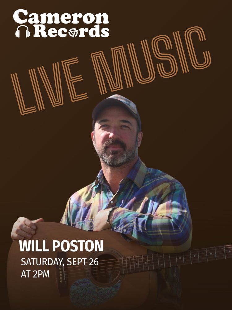 Live Music: 9/26 @ 2pm Will Poston
