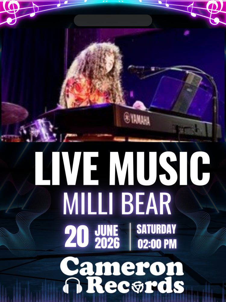 Live Music: Milli Bear-Sat June 20 at 2pm