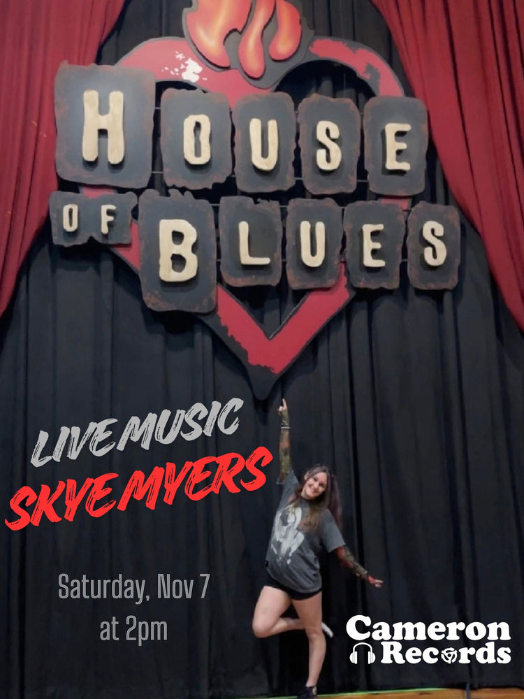Live Music: 11/7 @ 2pm Skye Myers