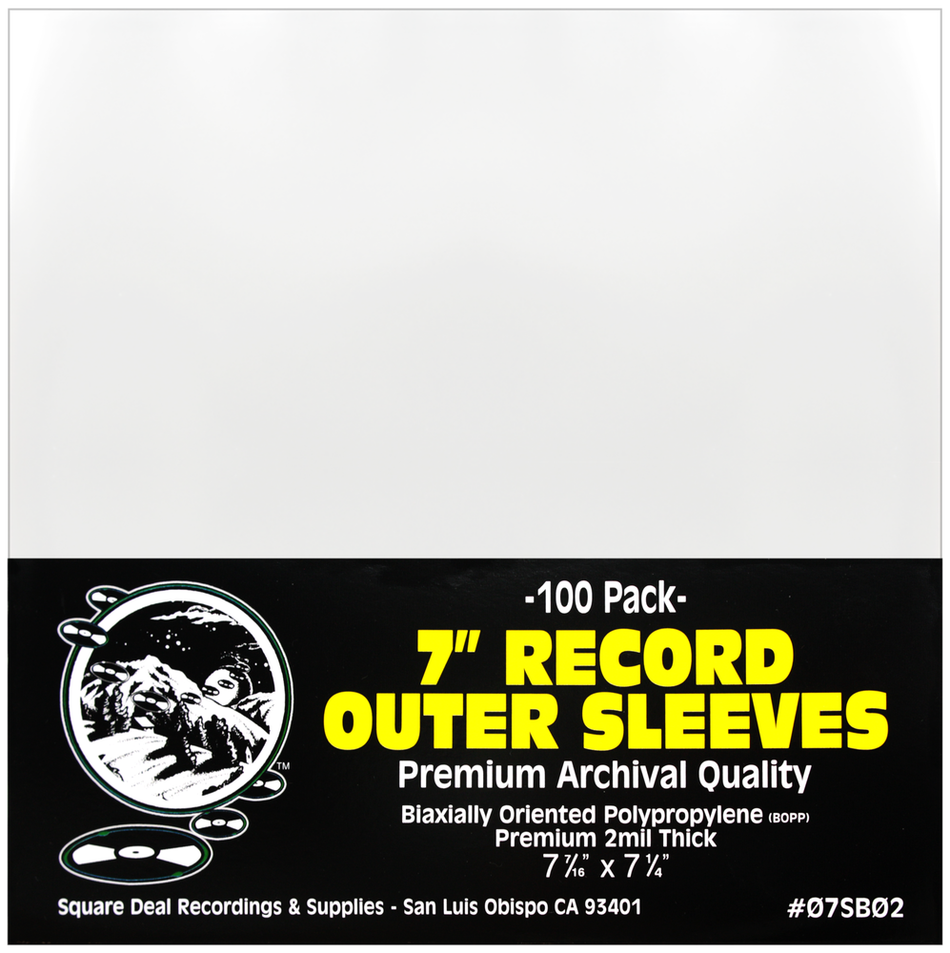 7" Record Outer Sleeves-100 Pack