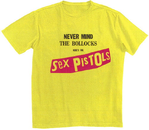 Sex Pistols Never Mind The Bollocks Yellow Unisex Short Sleeve T-shirt XL