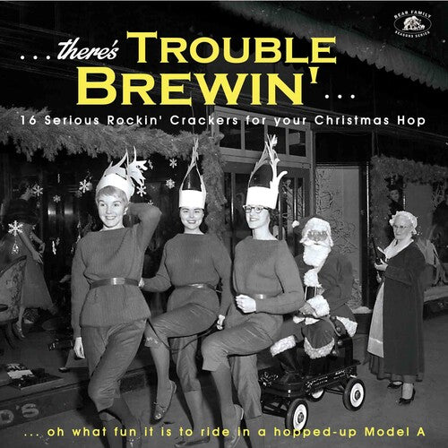 Various Artists-There's Trouble Brewin': 16 Serious Rocki' Crackers For Your Christmas Hop (Green LP)