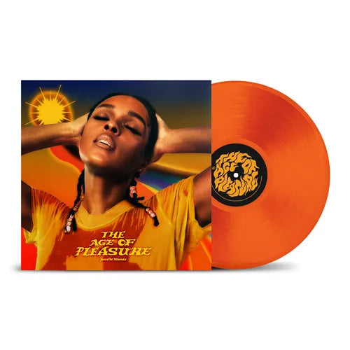Tangerine Vinyl Annie + Orange and White Strap