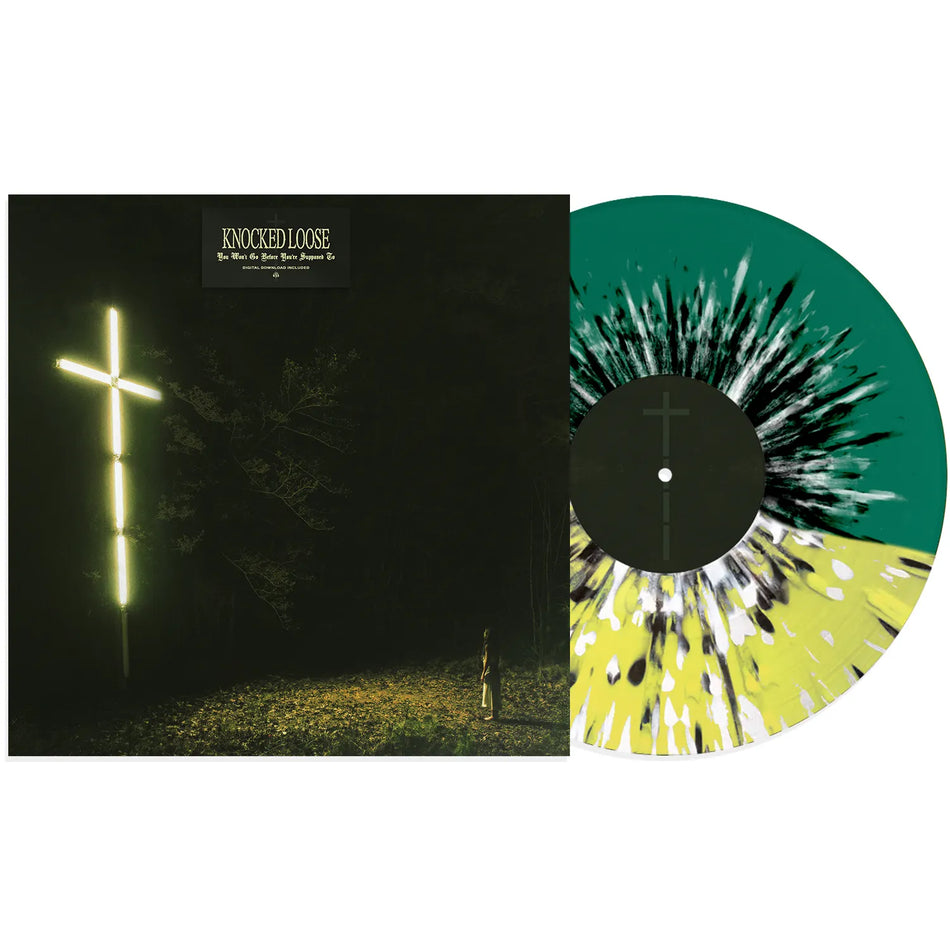 (Pre-Order) Knocked Loose-You Won't Go Before You're Suppose To (INEX) (Half Green / Half Yellow w/ Black & White Splatter LP)