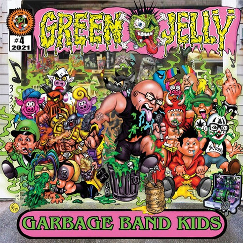 (PRE-ORDER) Green Jelly-Garbage Band Kids (Pink & Green Haze Vinyl) (LP)