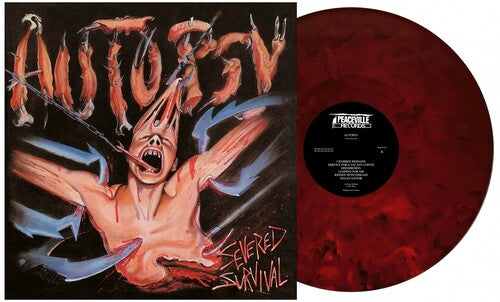 Autopsy-Severed Survival: 35th Anniversary (Red Sleeve, Red & Black Marble Vinyl) (LP)