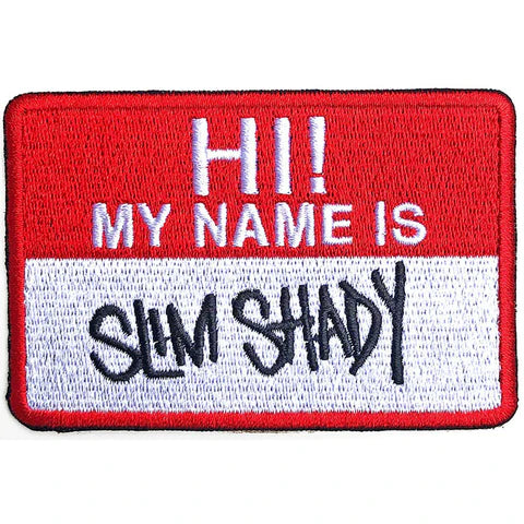 Patches: Eminem-Slim Shady Name Badge (officially licensed)