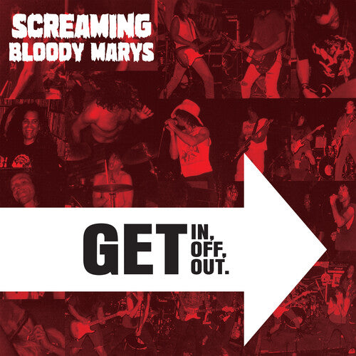 (PRE-ORDER) Screaming Bloody Marys-Get In, Get Off. Get Out. (Clear Vinyl) (LP)