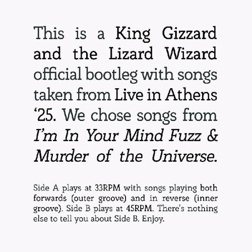 King Gizzard And The Lizard Wizard-I'm In Your Mind Fuzz/Murder Of The Universe Live In Athens '25 (LP)