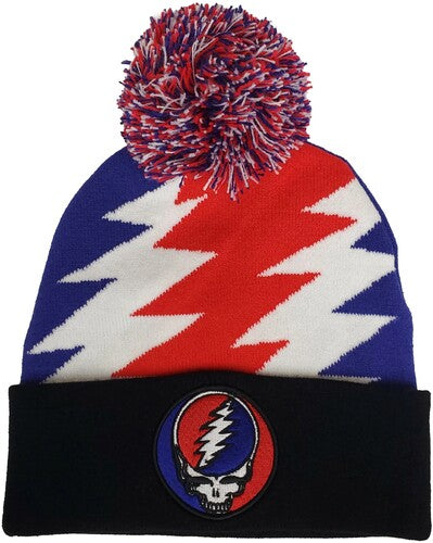 Beanie: Grateful Dead-Steal Your Face Patch