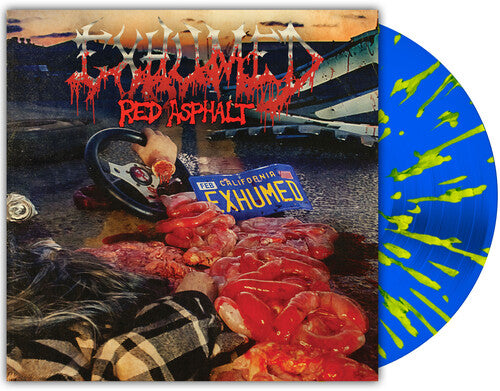 (PRE-ORDER) Exhumed-Red Asphalt (INEX) (Blue Splatter Vinyl) (LP)