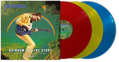 (PRE-ORDER) Masayoshi Takanaka-Rainbow Goblins Story, Live At Budokan 1981 (Lime Yellow/Red/Blue Vinyl) (3XLP)