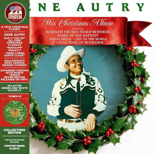(PRE-ORDER) Gene Autry-His Christmas Album (Colored Vinyl) (LP)