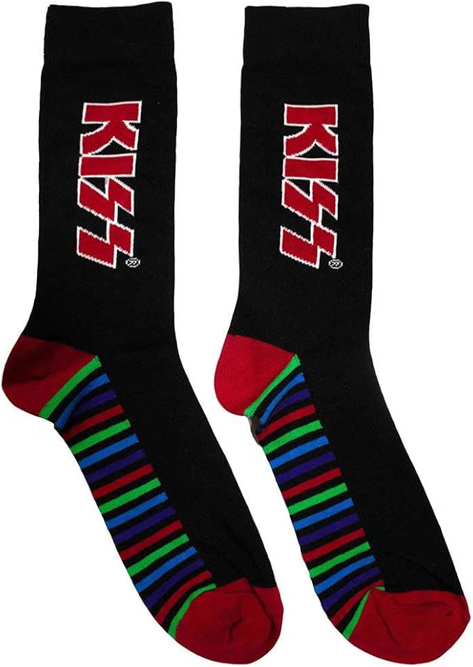 Socks: Kiss Logo & Stripes (officially licensed)