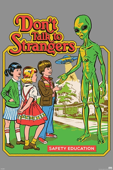 Poster-Steven Rhodes: Don't Talk To Strangers