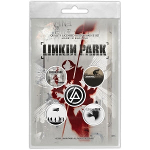 Button Badge Set: Linkin Park-Album Covers (officially licensed)