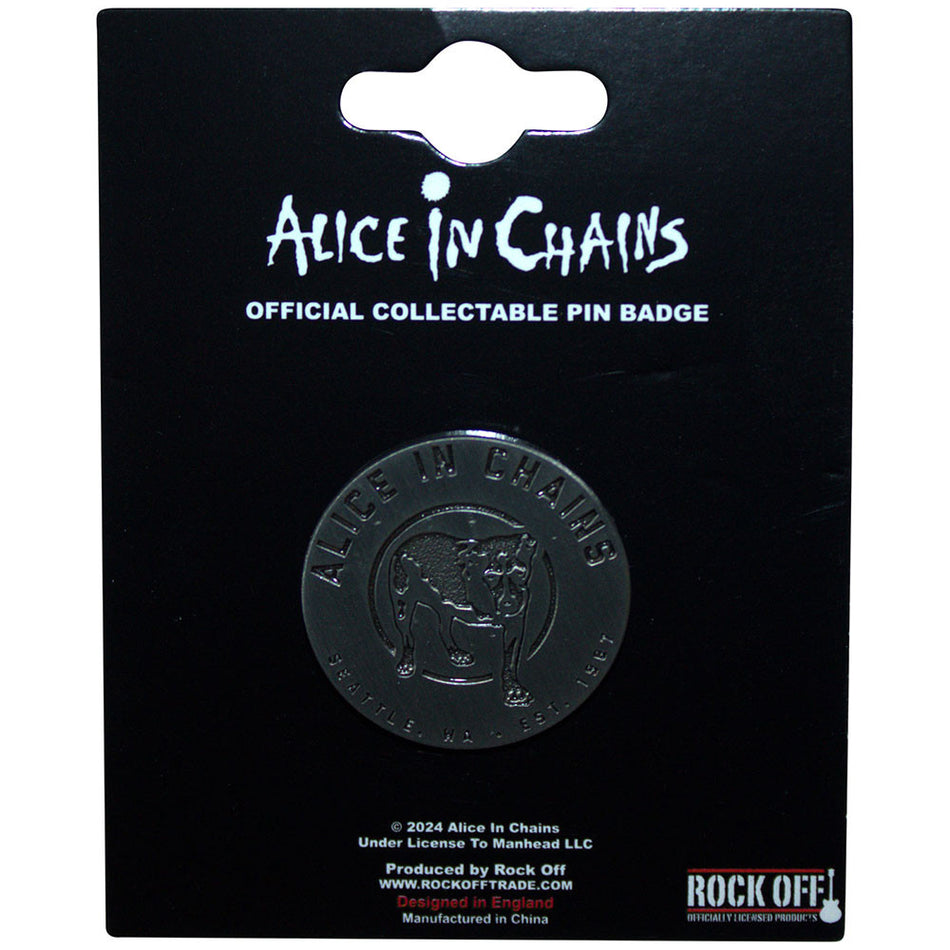 Pin Badge: Alice In Chains: Three Legged Dog (officially licensed)