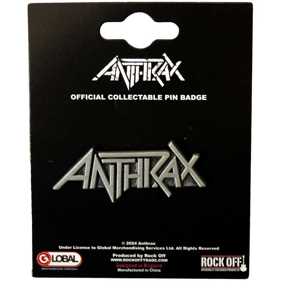 Pin Badge: Anthrax: Logo (officially licensed)