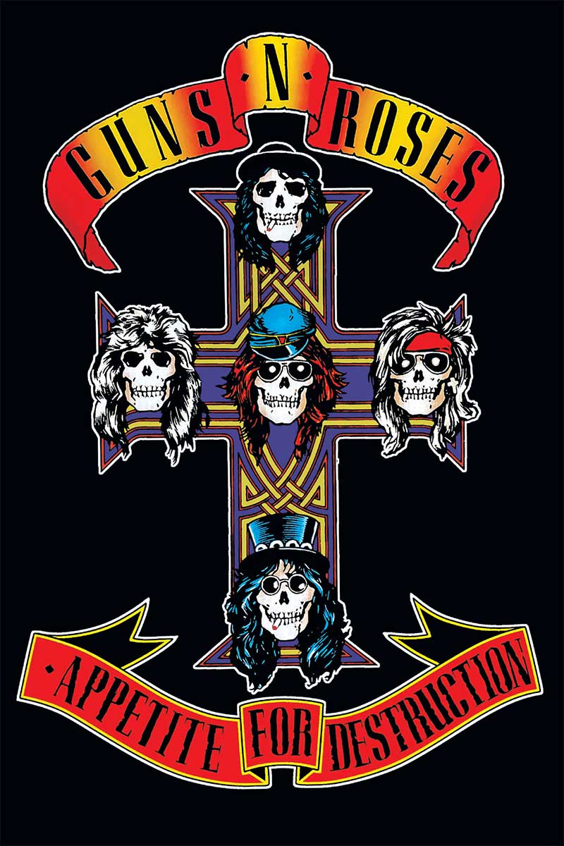 Poster-Guns N Roses Appetite For Destruction (LP)