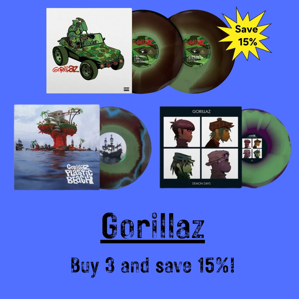 (PRE-ORDER) Gorillaz-1st Three Records 3LP Set (Colored Vinyl) (3XLP)