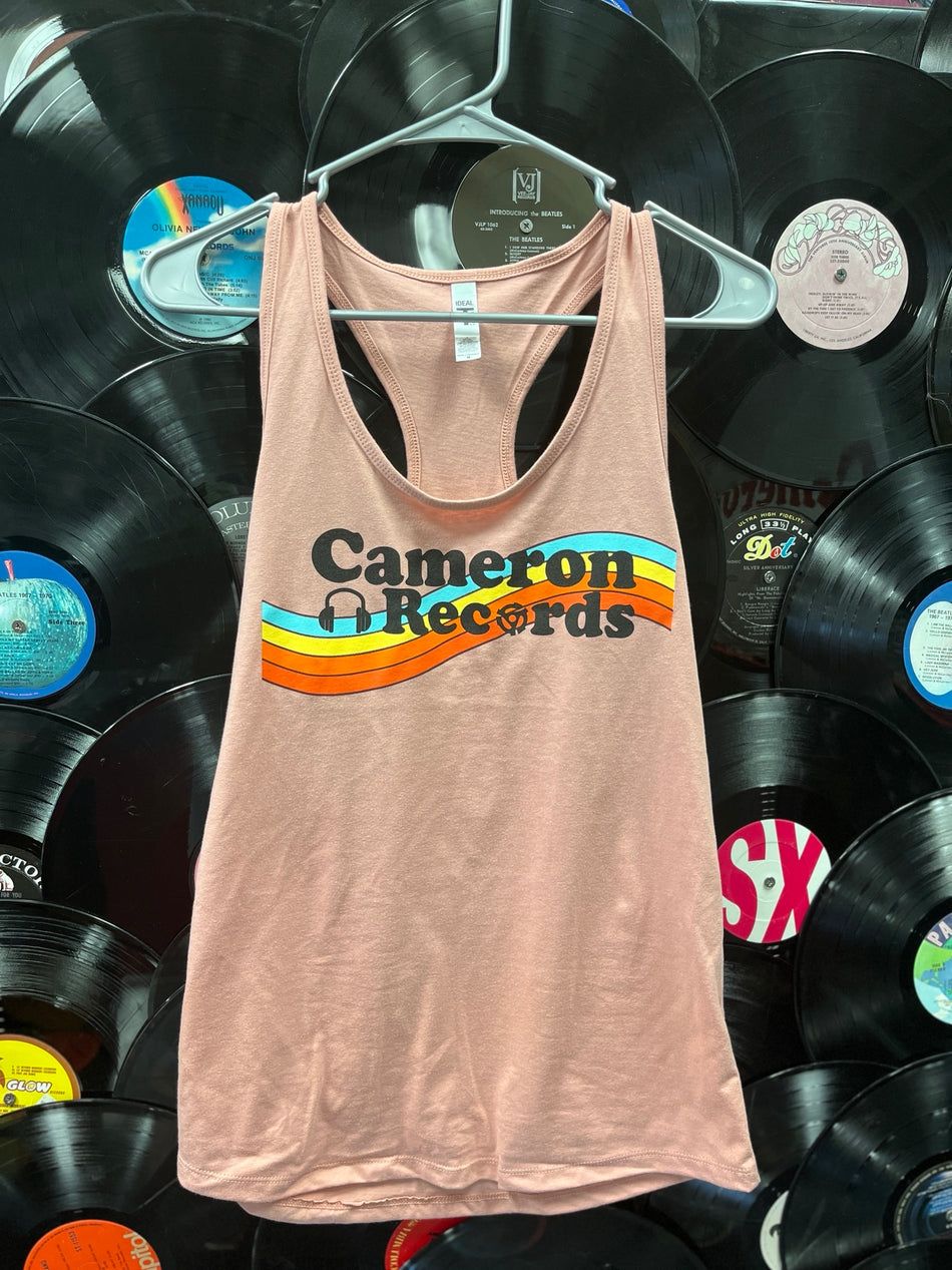 Cameron Records Logo Ladies Tank-Top