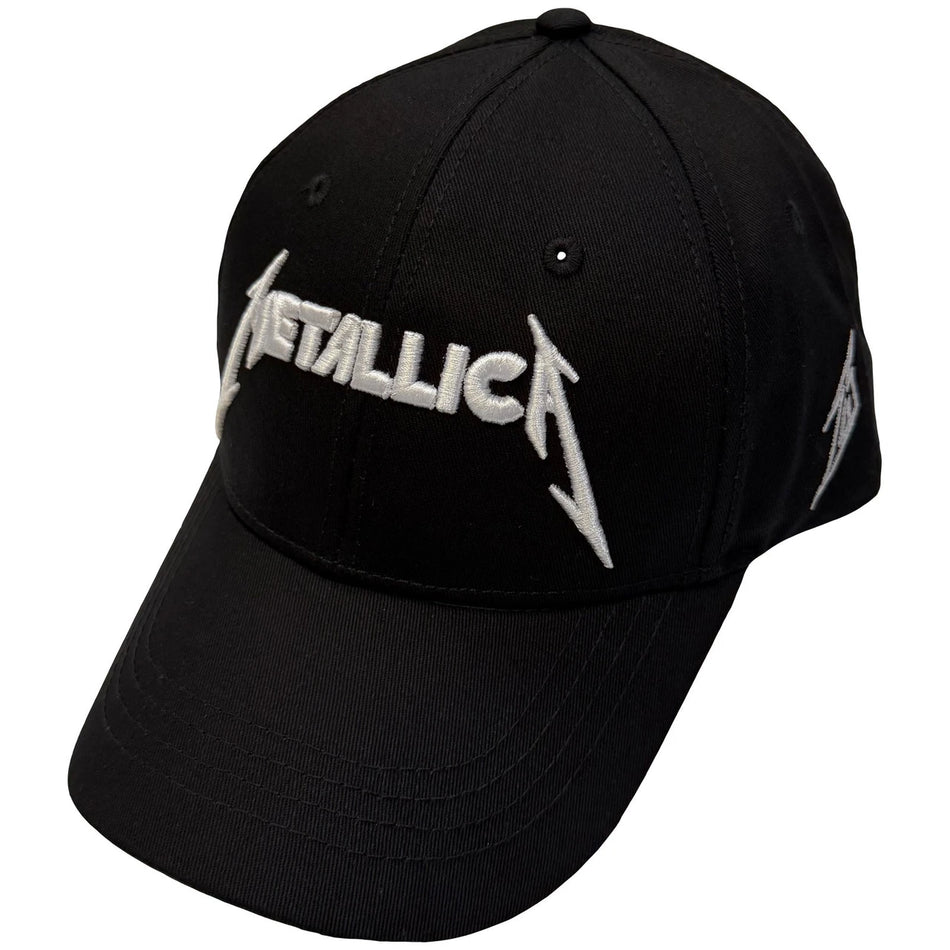 Hat: Metallica Unisex Baseball Cap: Text & M Logos (Black) (officially licensed)