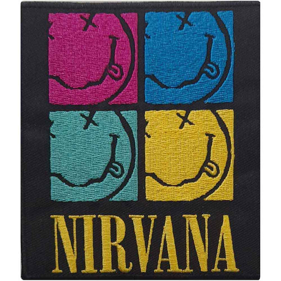 Patches: Nirvana-Happy Face Squares (officially licensed)