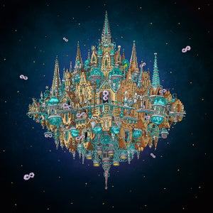 Dance Gavin Dance-Pantheon (cobalt & orange crush smush with white & cobalt splatter) (2XLP)