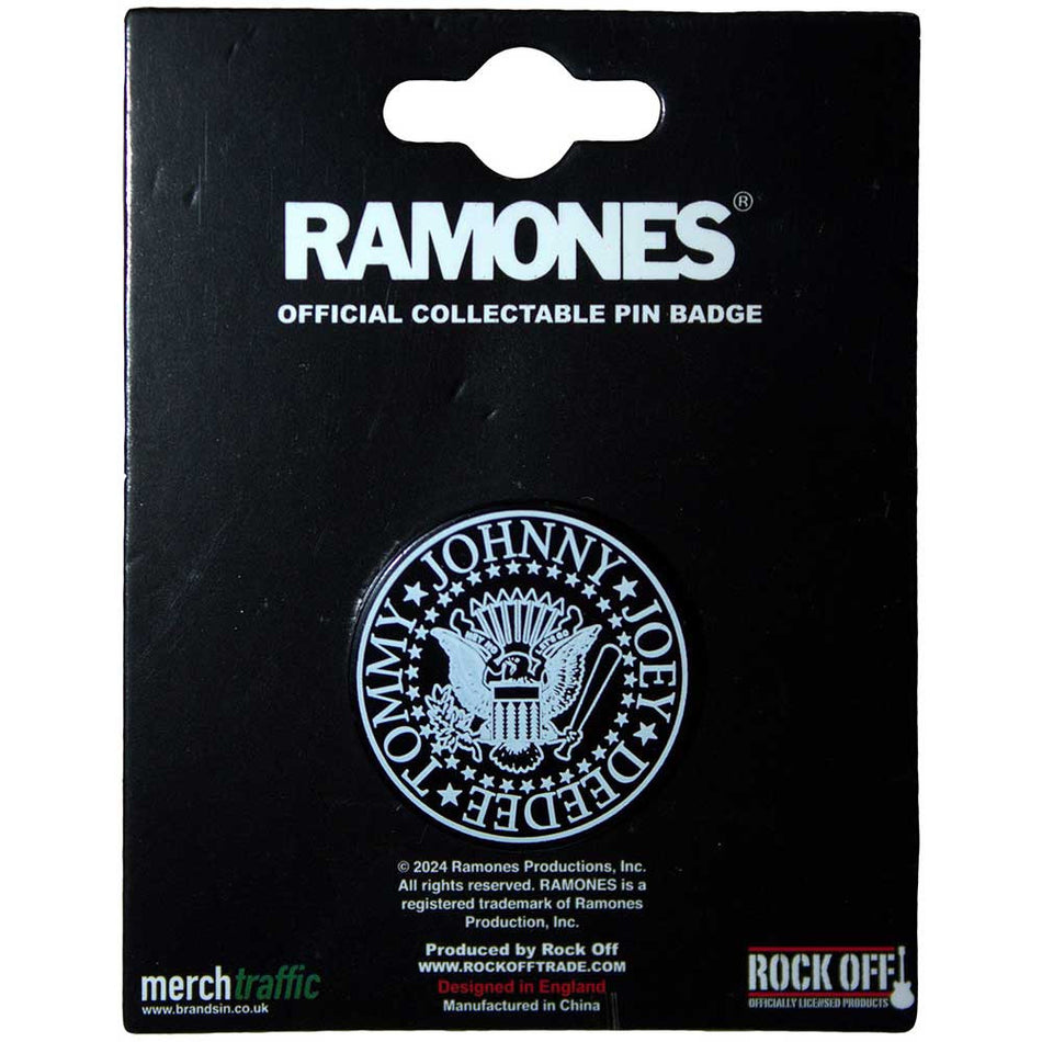 Pin Badge: Ramones: Presidential Seal Emblem (officially licensed)