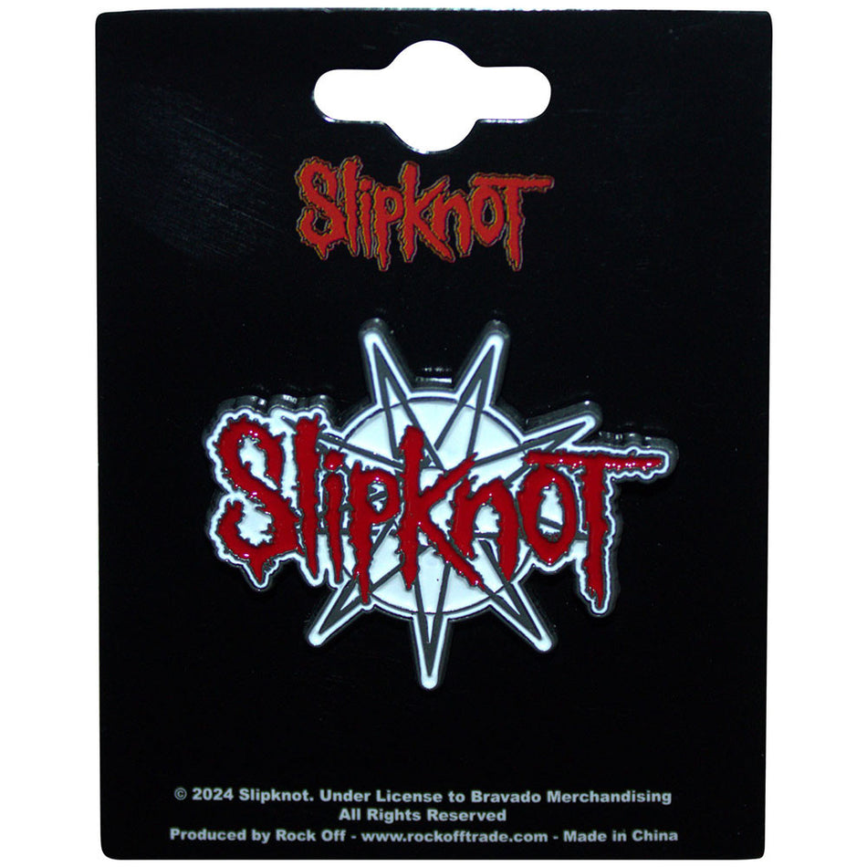 Pin Badge: Slipknot: 9-Point Star Logo (officially licensed)