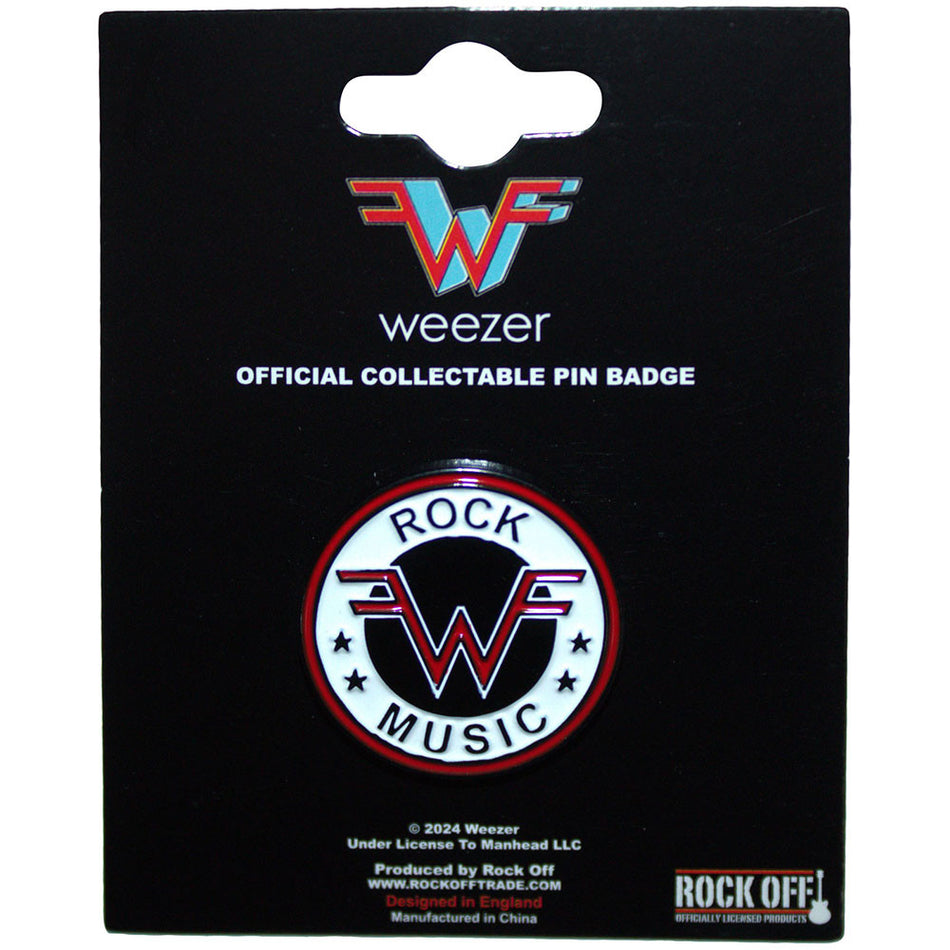 Pin Badge: Weezer: Rock Music Emblem (officially licensed)