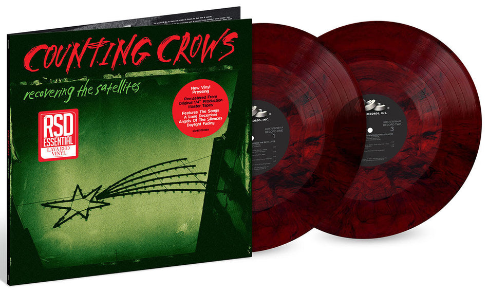 (PRE-ORDER) Counting Crows-Recovering The Satellites (Lava Red Vinyl) (2XLP)