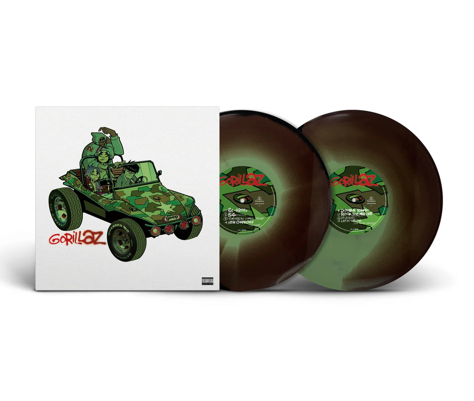 (PRE-ORDER) Gorillaz-Gorillaz (Green & Brown Vinyl) (2XLP)
