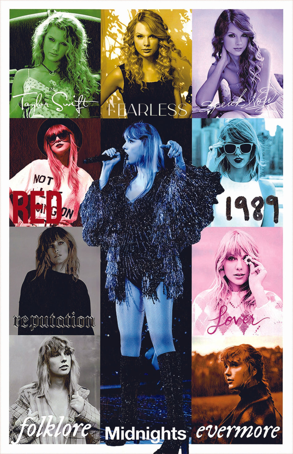 Taylor Swift Collage 2 Poster