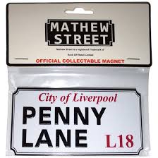 Magnets: Penny Lane Liverpool Sign (offically licensed)