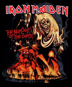 T-Shirt: Iron Maiden-Number of the Beast