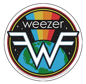 Stickers: Weezer-Earth Rainbow (officially licensed)