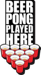 Beer Pong Played Here Funky Chunky Magnet