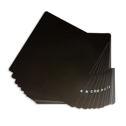 A-Z Vinyl Dividers-Black